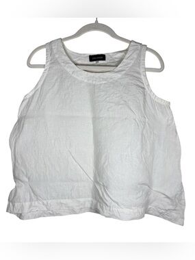 Eskandar white linen tank top size 0 (XS)